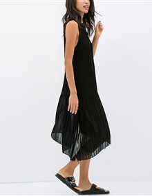 Vestido studio plissado